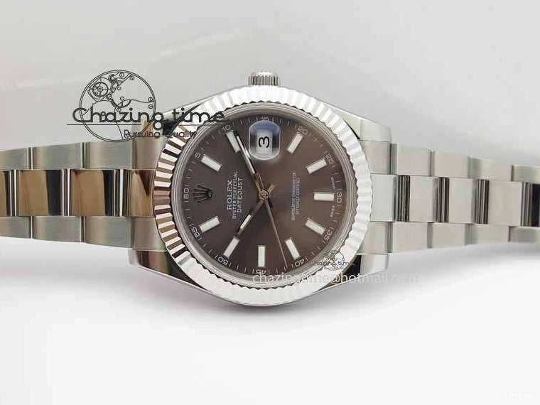 MiroTime 0325 Tailored DateJust II 41mm SS BP Maker Best Edition Dark Gray Dial On SS Bracelet SA 3735